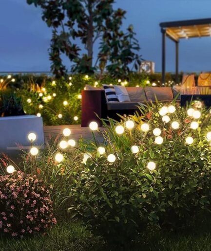 Garden LED lights with Solar Power with 10 LED bulbs